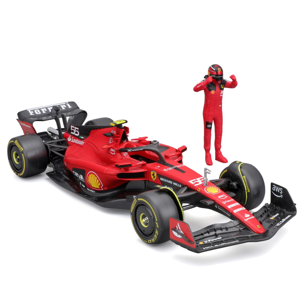 Автомодель с фигуркой - Ferrari SF-23 (1:24)  фото 2