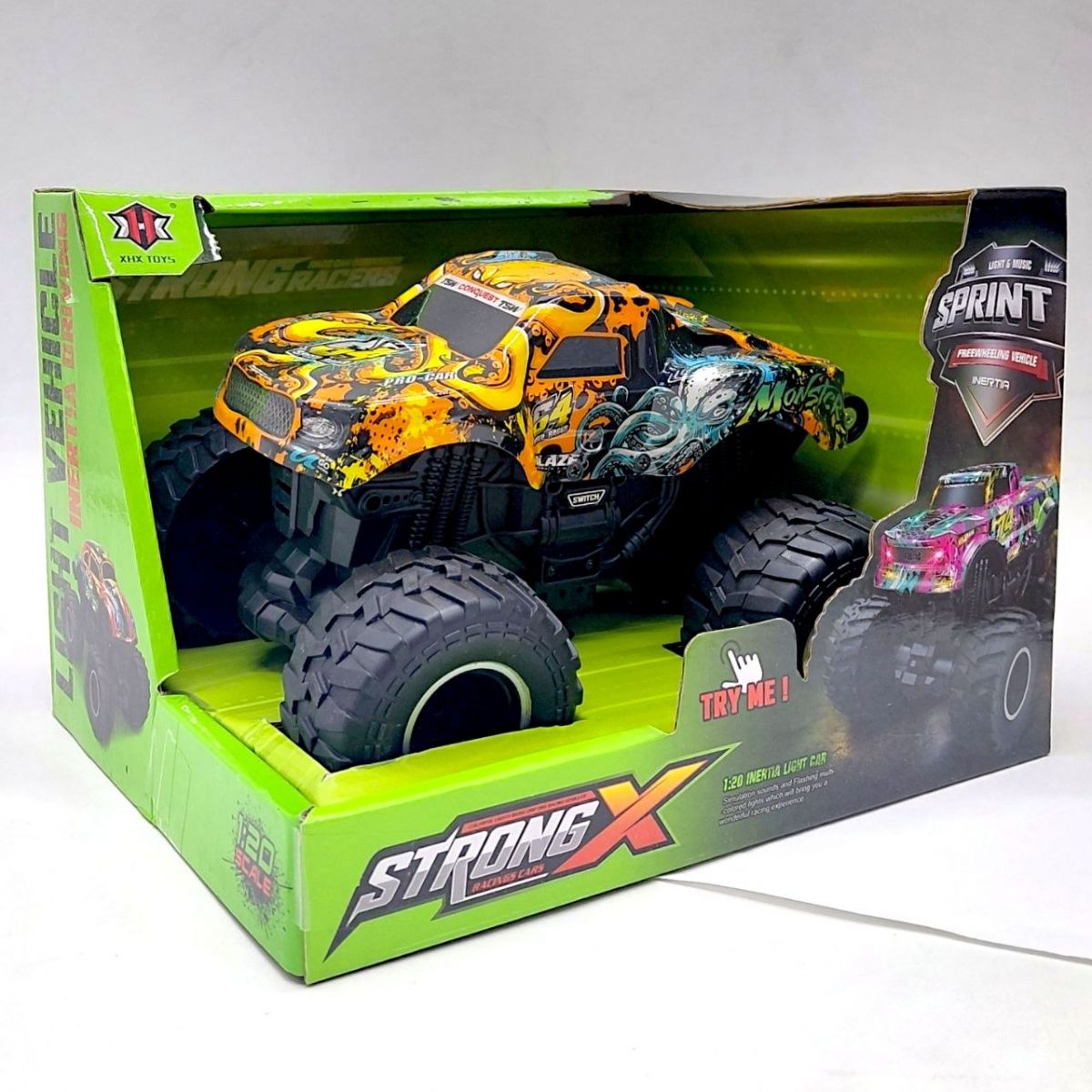 Машина инерционная "STRONG RACERS" (Оранжевая)  фото 2