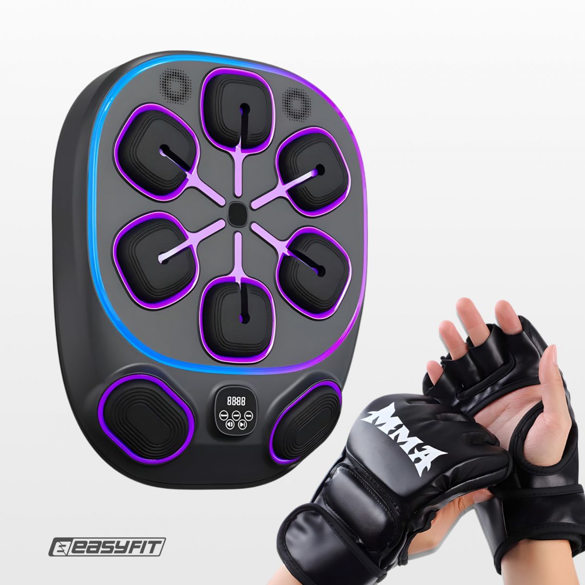 Настенный боксерский тренажер  EasyFit с апперкотами (музыкальный бокс)  фото 2