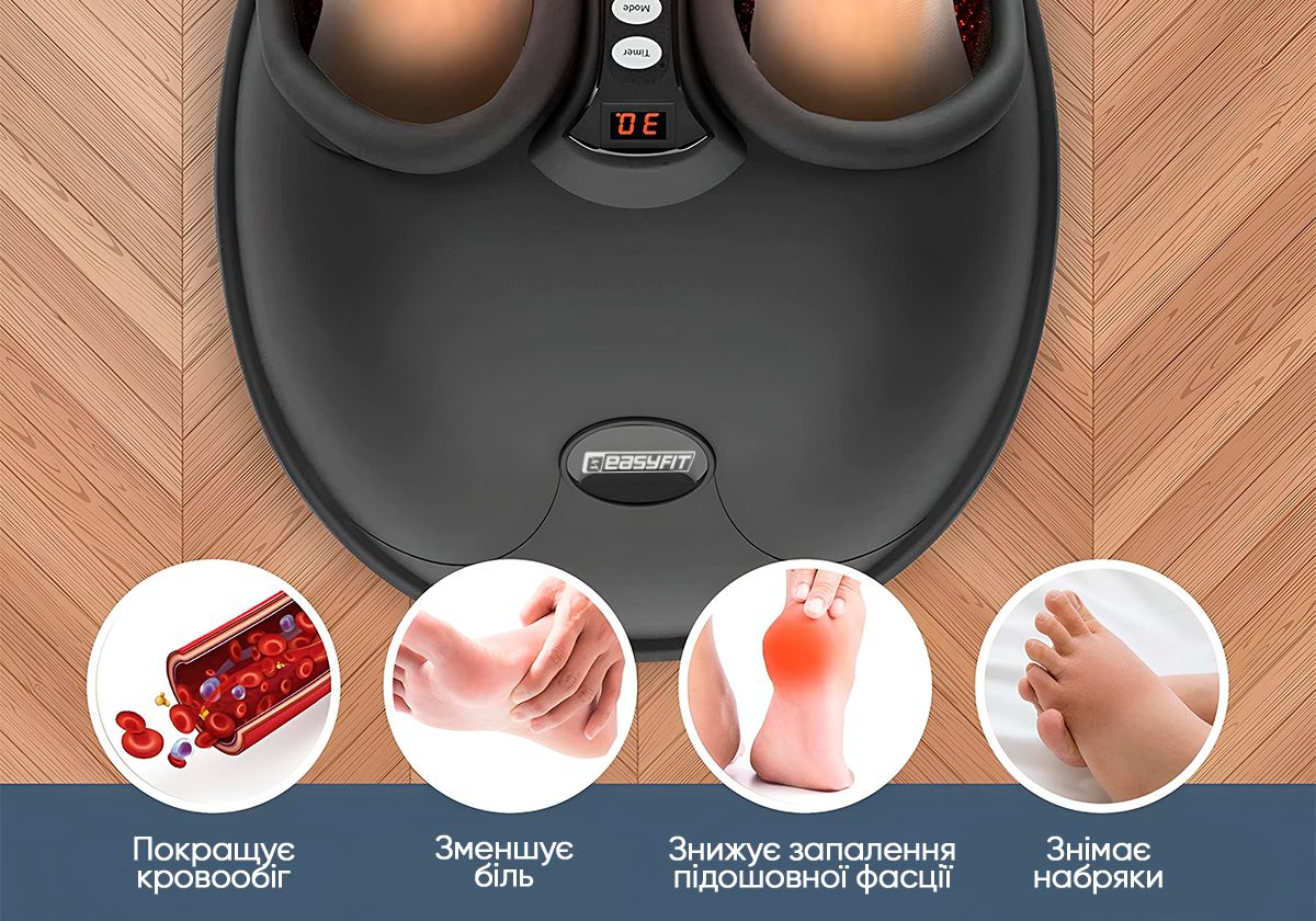 Лімфодренажний масажер для ніг EasyFit  фото 2