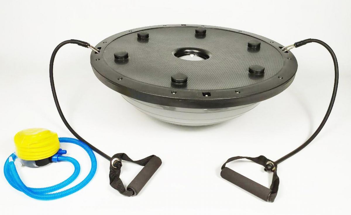 Балансировочная платформа EasyFit BOSU 60 см Серый  фото 2