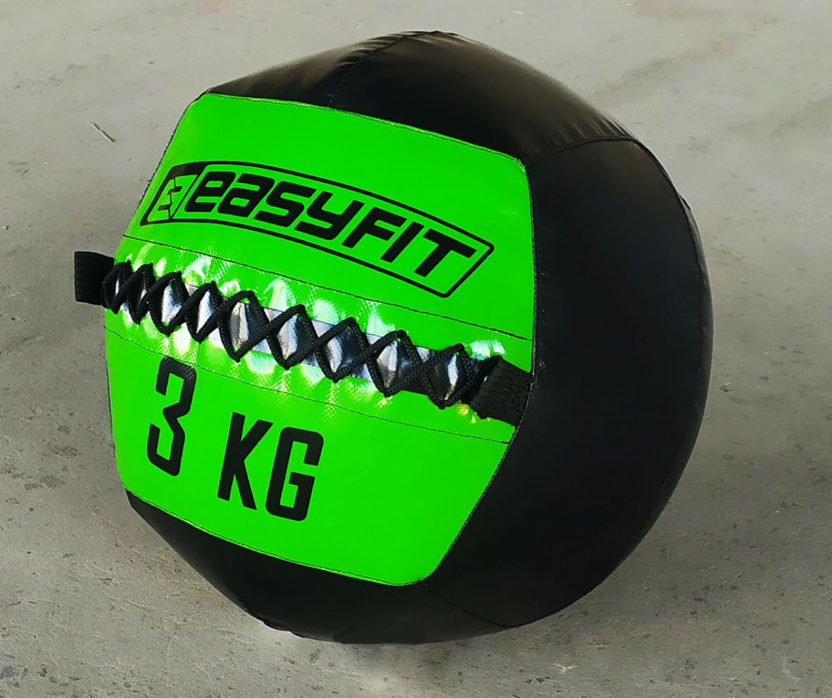 Медичний м'яч EasyFit Wall Ball (медбол, волболл) 3 кг  фото 2