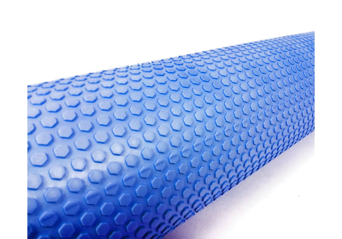 Масажний ролик EasyFit Foam Roller 90 см Синій  фото 2