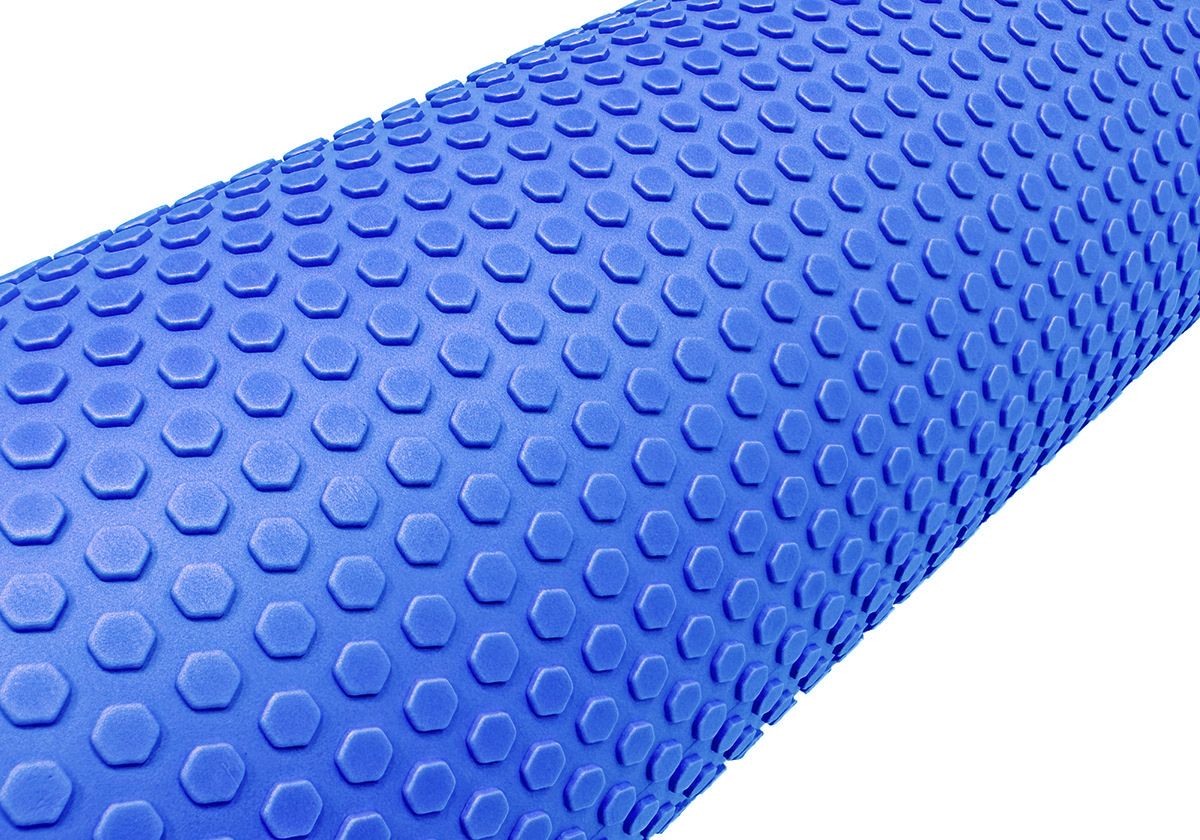 Масажний ролик EasyFit Foam Roller 60 см Синій  фото 2