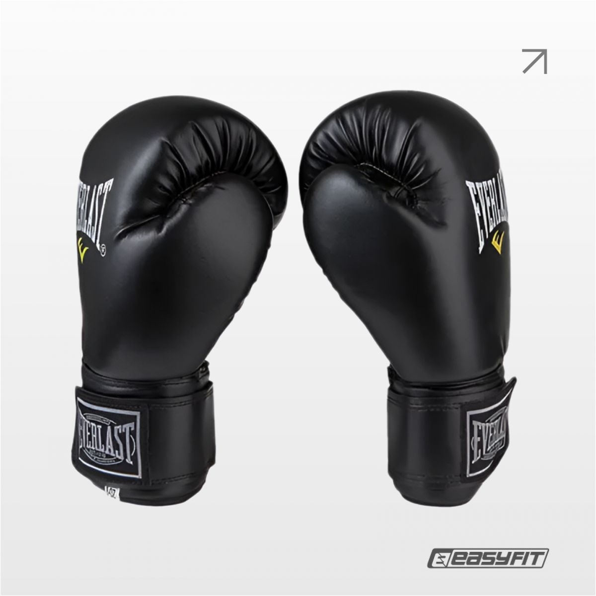 Боксерские перчатки Everlast 10 унций (10 oz) черные  фото 2
