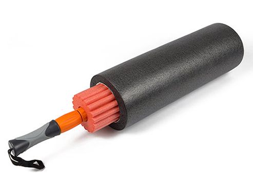 Массажный ролик EasyFit TIO 3 в 1 Черный-оранжевый  фото 2