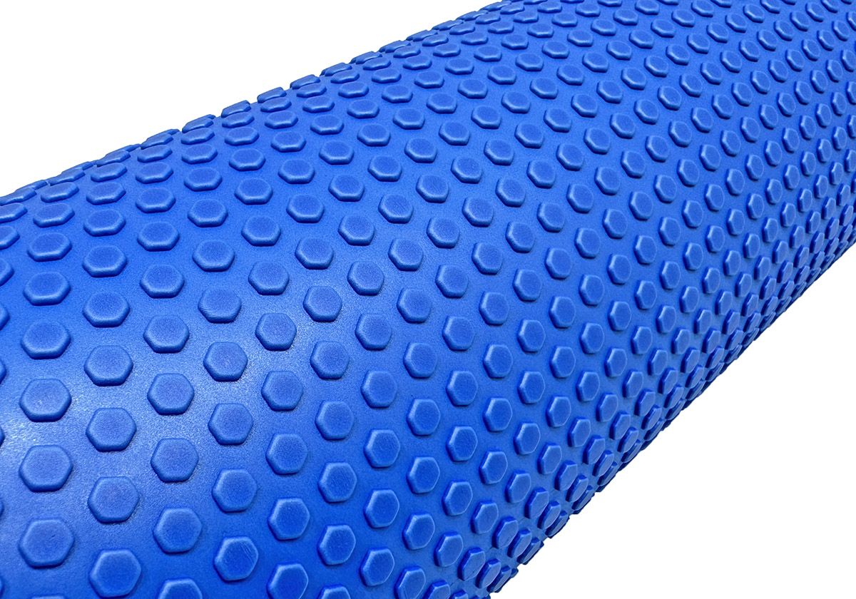 Массажный ролик EasyFit Foam Roller 45 см Синий  фото 2
