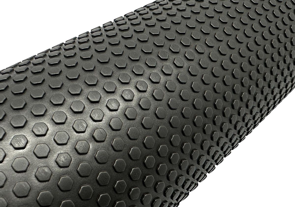 Массажный ролик EasyFit Foam Roller 45 см Черный  фото 2