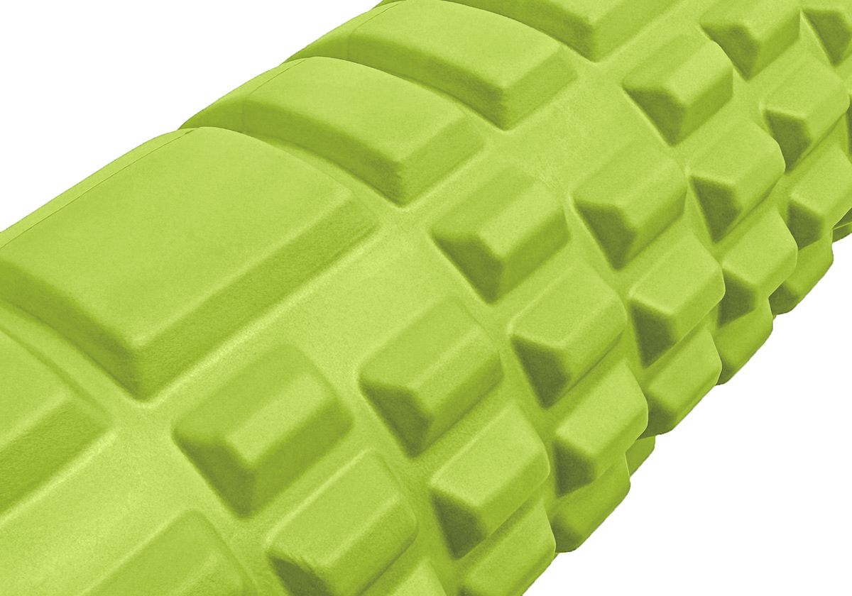 Масажний ролер EasyFit Grid Roller 60 см v. 3. 1 салатовий  фото 2