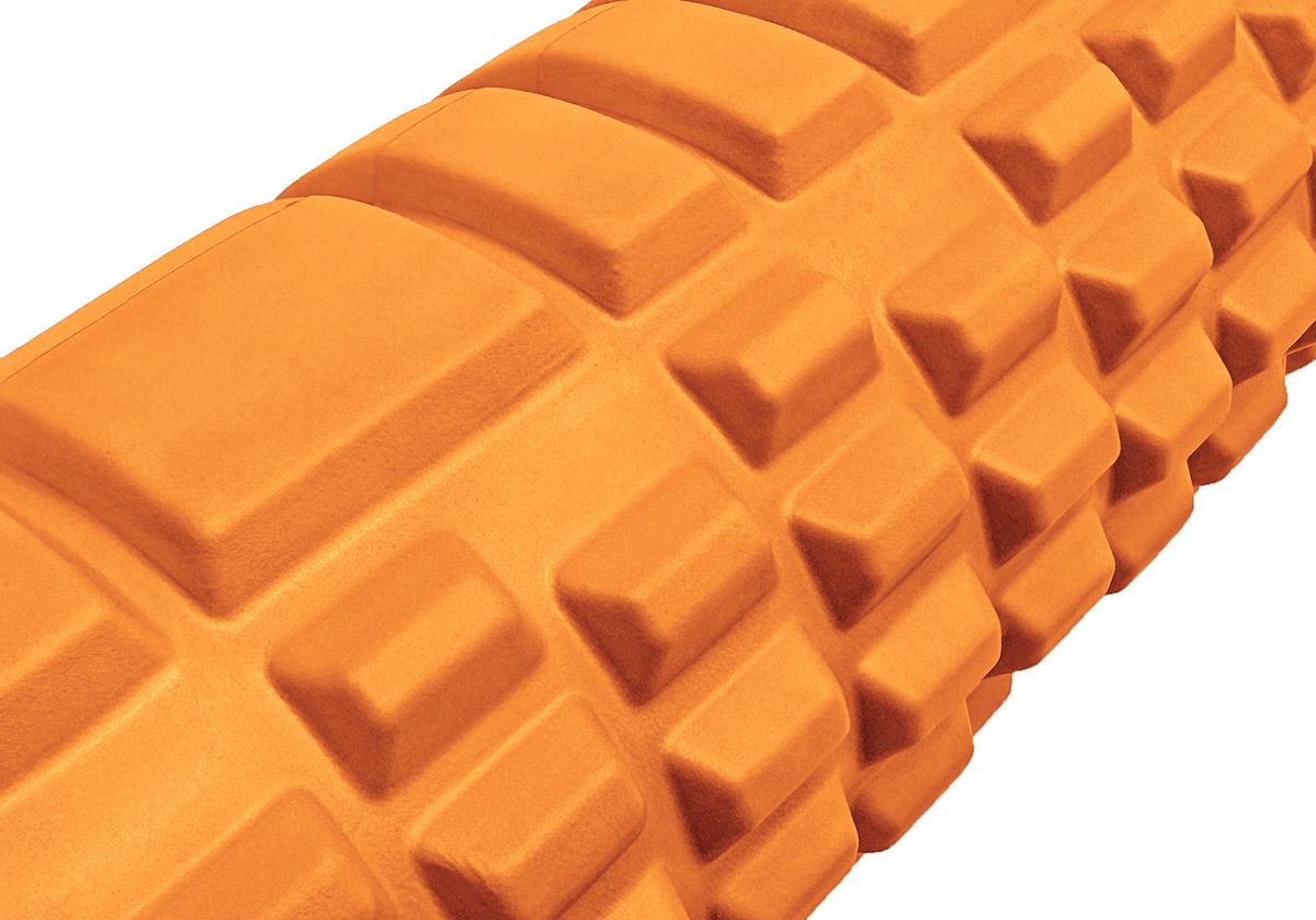 Масажний ролер EasyFit Grid Roller 60 см v. 3. 1 помаранчевий  фото 2
