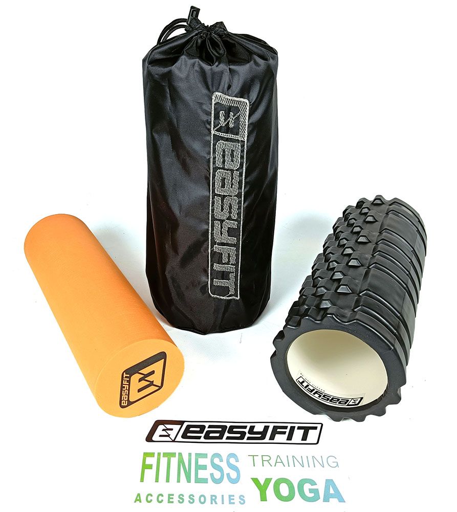 Массажный ролик EasyFit PRO Active 33 см двойной  фото 2