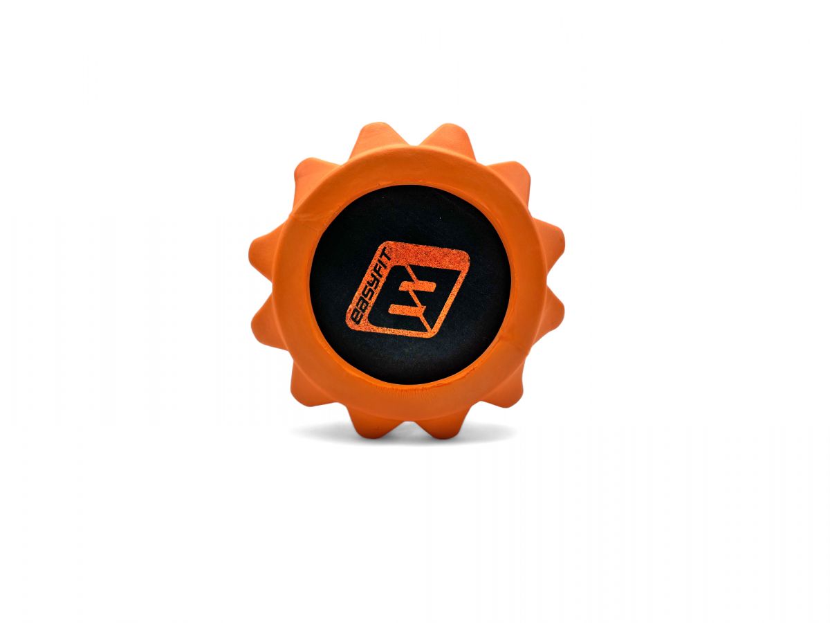Массажный ролик EasyFit Solid Roller v. 1. 2s 33х13 см оранжевый  фото 2