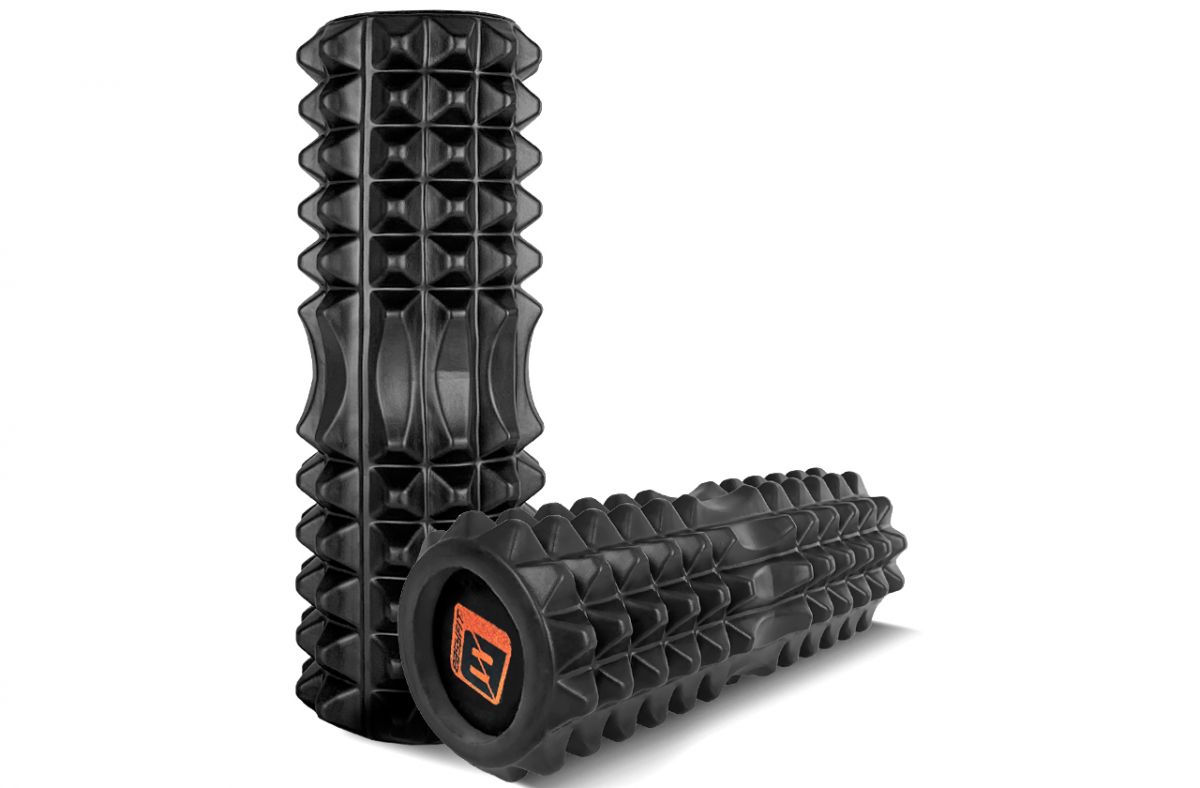 Массажный ролик EasyFit Solid Roller v. 1. 2s 33х13 см черный  фото 2