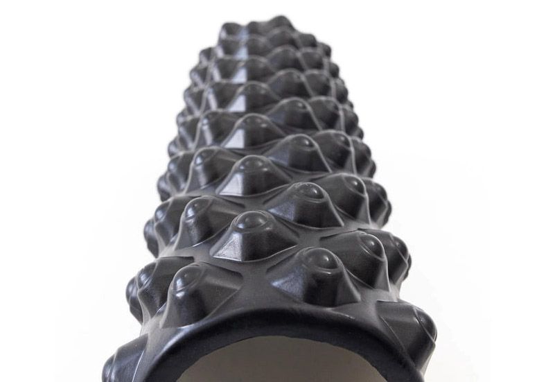 Массажный ролик EasyFit Grid Roller Extreme 45 см Черный  фото 2