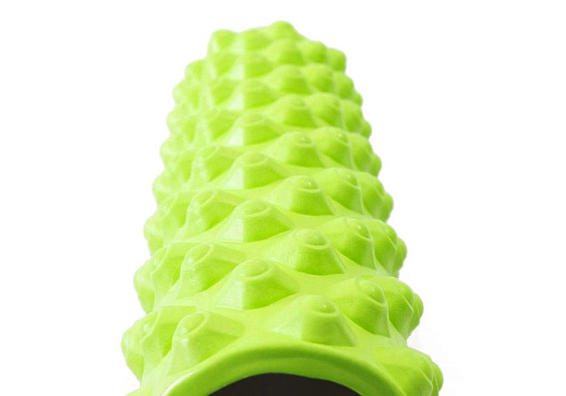 Массажный ролик EasyFit Grid Roller Extreme 45 см Салатовый  фото 2