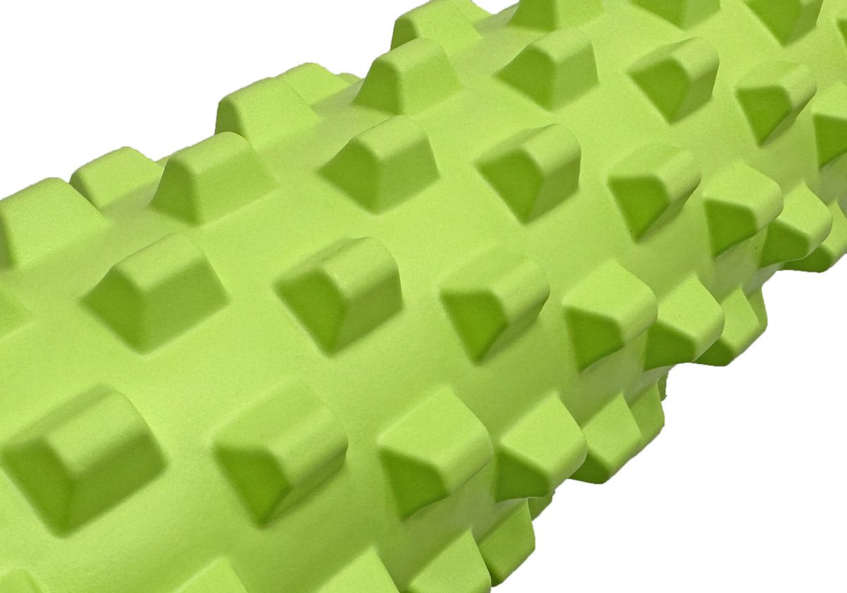 Массажный ролик EasyFit Grid Roller PRO 45 см Салатовый  фото 2