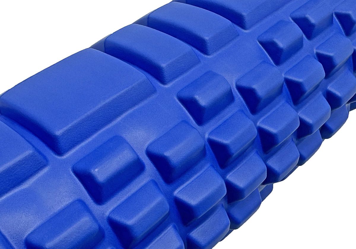 Массажный ролик EasyFit Grid Roller 45 см v. 2. 1 Синий  фото 2
