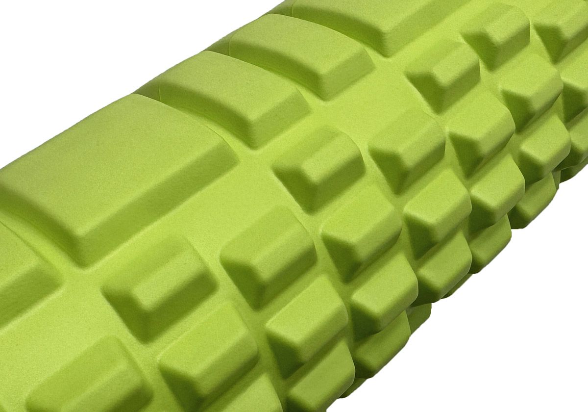 Массажный ролик EasyFit Grid Roller 45 см v. 2. 1 Салатовый  фото 2