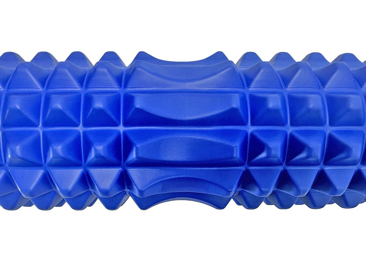 Массажный ролик EasyFit Grid Roller 45 см v. 2. 2 Синий  фото 2