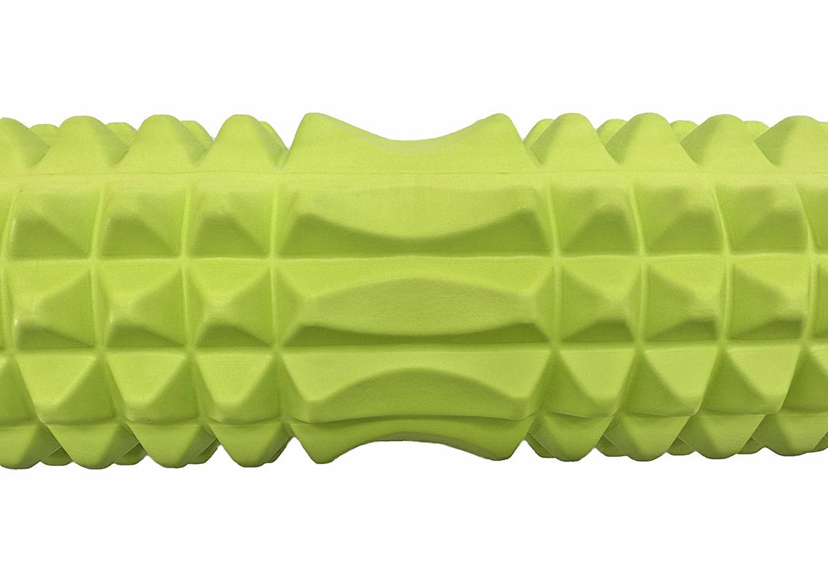 Массажный ролик EasyFit Grid Roller 45 см v. 2. 2 Салатовый  фото 2