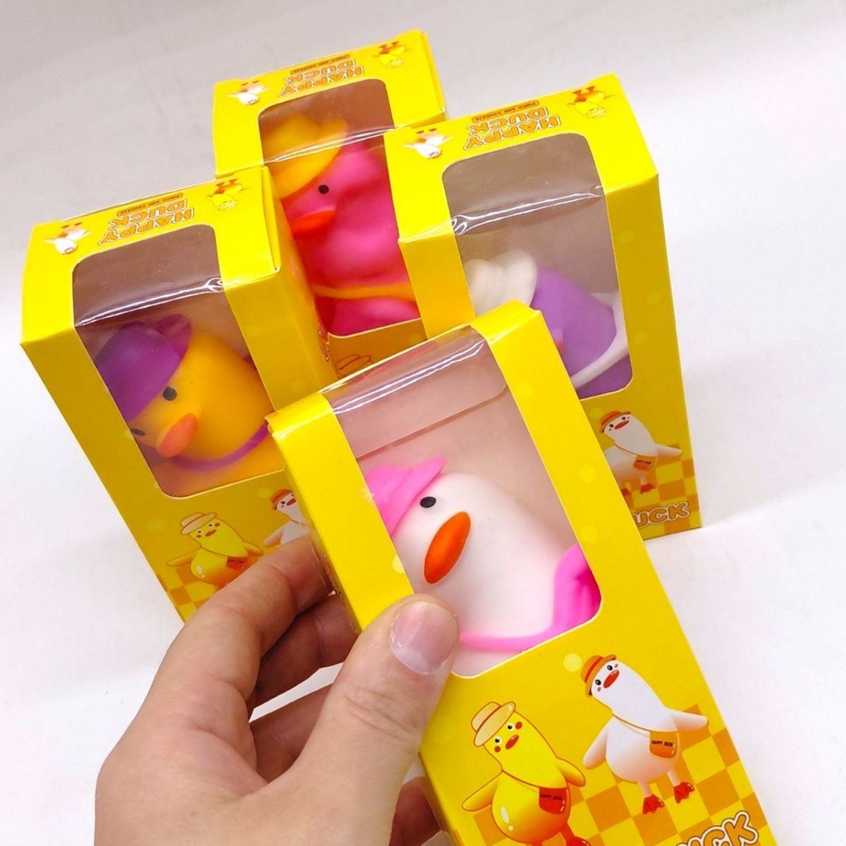Іграшка антистрес "Happy Duck" (РОЖЕВИЙ)  фото 2
