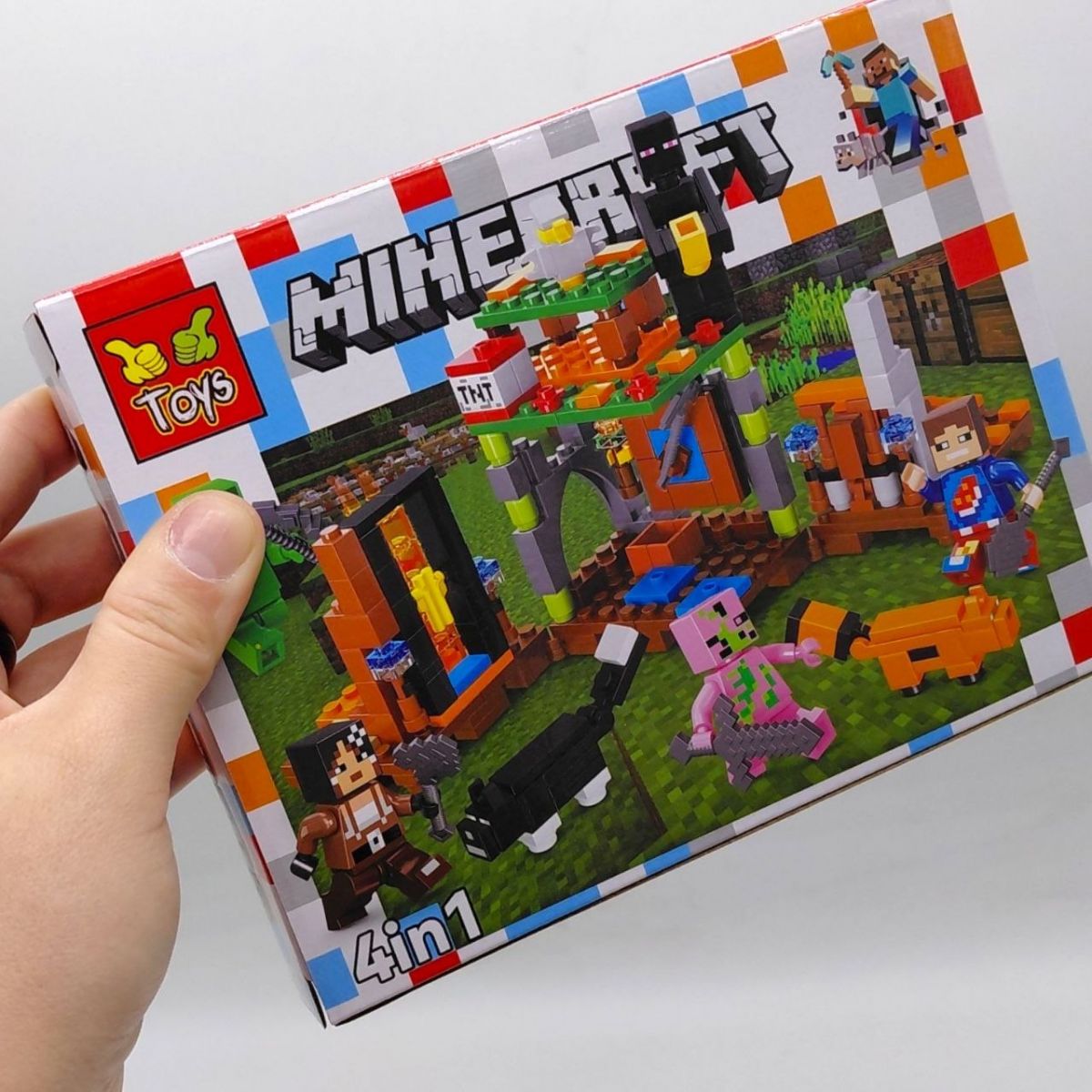 КОНСТРУКТОР "MINECRAFT" ВИД 1, 95 элементов  фото 2