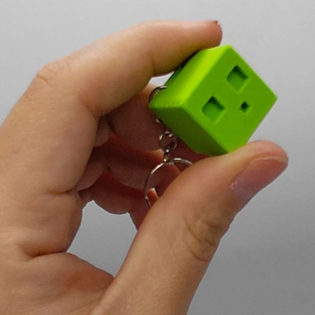 Брелок 3D печать "Minecraft Slime / Слизень Keychain"  фото 2