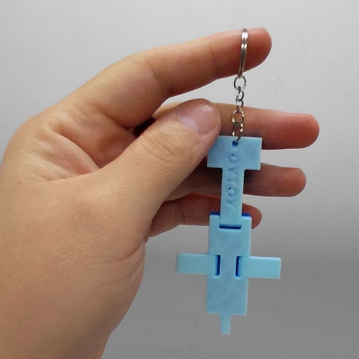 Брелок 3D печать "Minecraft Dolphin / Дельфин Keychain"  фото 2