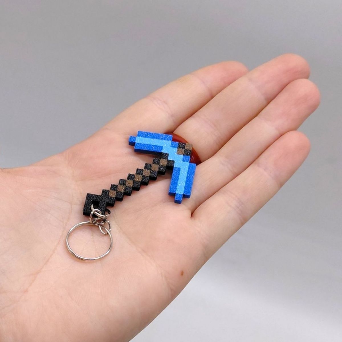 3D Брелоки MINECRAFT / МАЙНКРАФТ PICKAXE TOOL / КАЙЛО KEYCHAIN, ЗОЛОТИЙ, 3D друк  фото 2