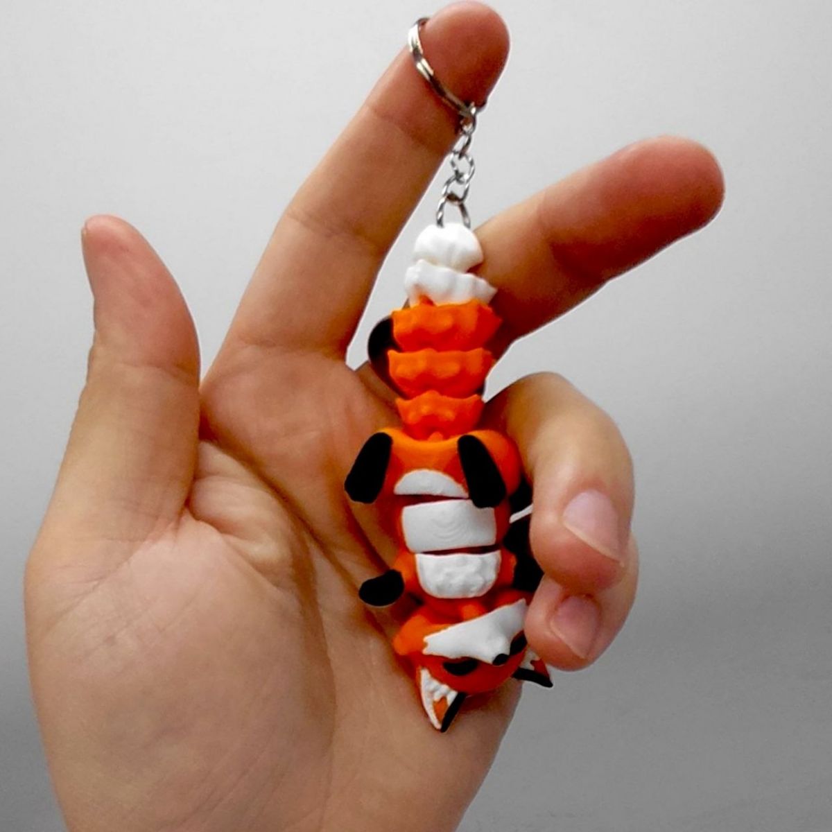 Брелок 3D печать "Flexi Fox / Магнитная Лисичка Keychain"  фото 2