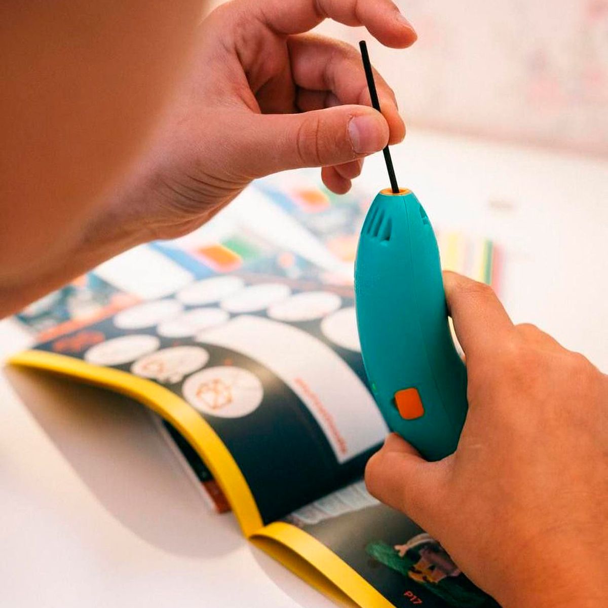 Набір стрижнів для 3D-ручки 3Doodler Start – Мікс (75 шт: зелений, жовтий, рожевий)  фото 2