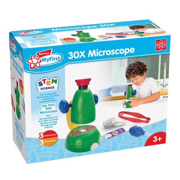 Набор для исследований Edu-Toys Мой первый микроскоп с увеличением в 30 раз  фото 2