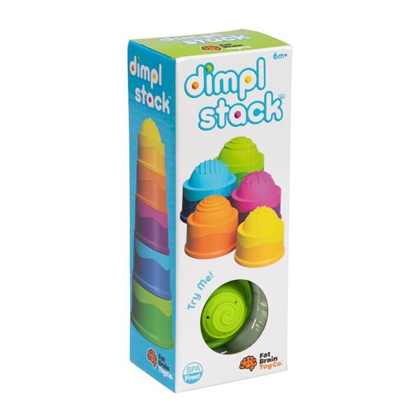 Пірамідка Fat Brain Toys dimpl stack Чашки 5 шт  фото 2