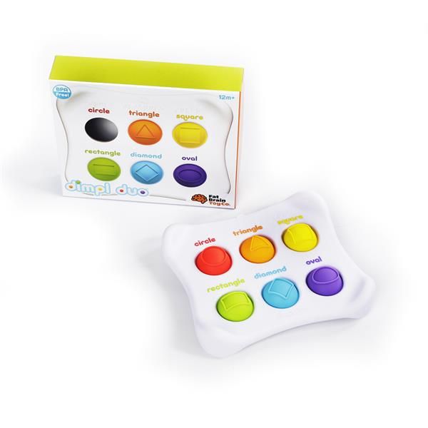 Сенсорна іграшка Fat Brain Toys Dimpl Duo Колір Форма Брайль, симпл димпл / simple dimple  фото 2