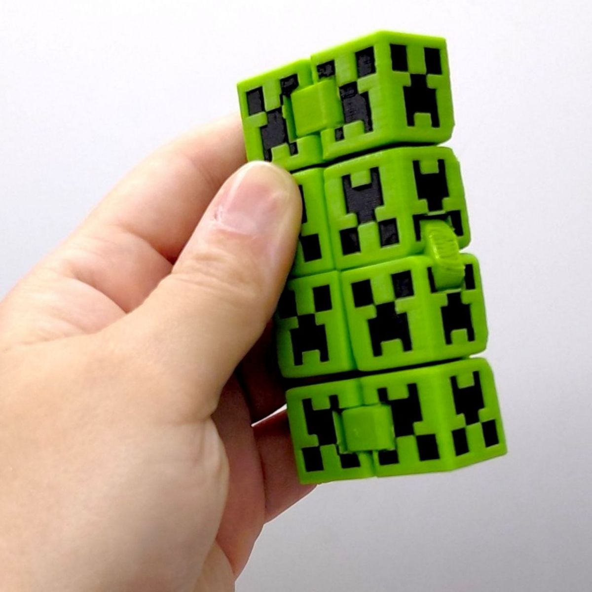 Брелок 3d печать "КУБ бесконечности" (КРИПЕР) Майнкрафт / Minecraft, KEYCHAIN  фото 2
