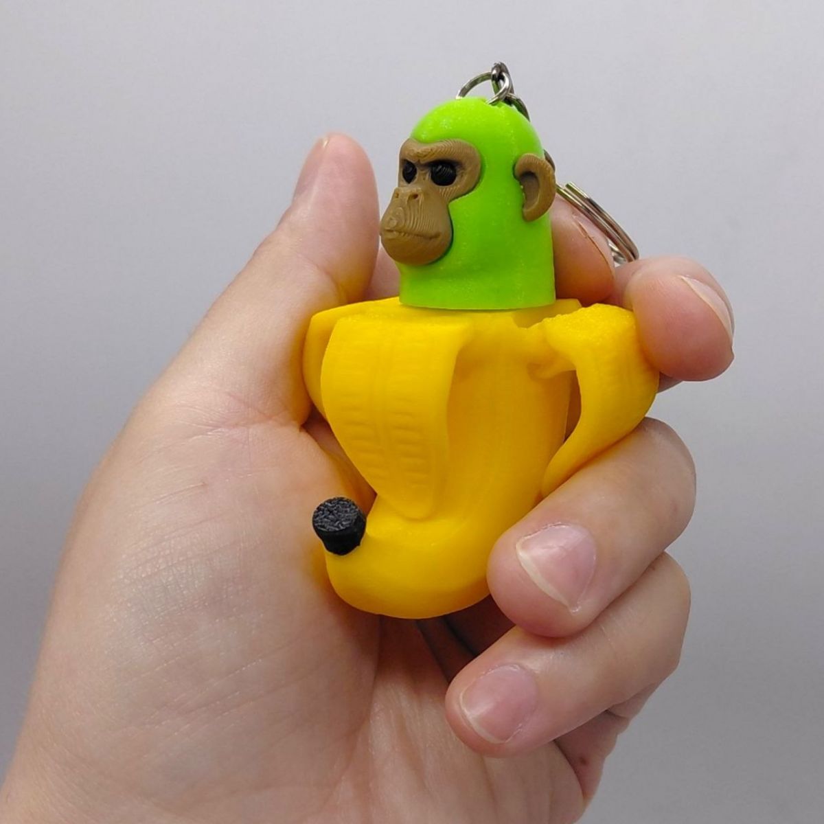 Брелок 3d друк "БРЕЙНРОТ.  ШИМПАНЗІНІ БАНАНІНІ", KEYCHAIN  фото 2