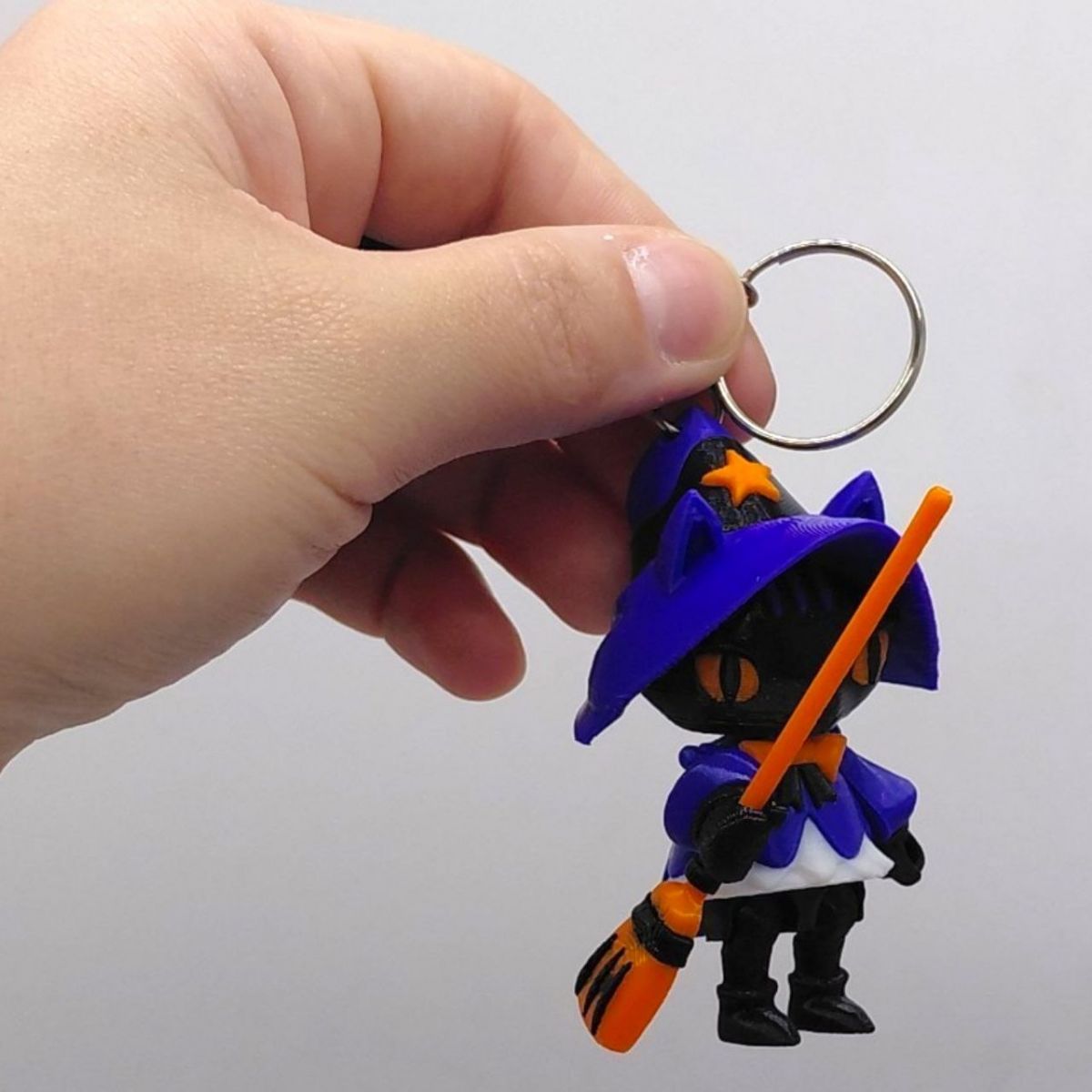 Брелок 3d друк "КІШКА-ВІДЬМА", KEYCHAIN  фото 2