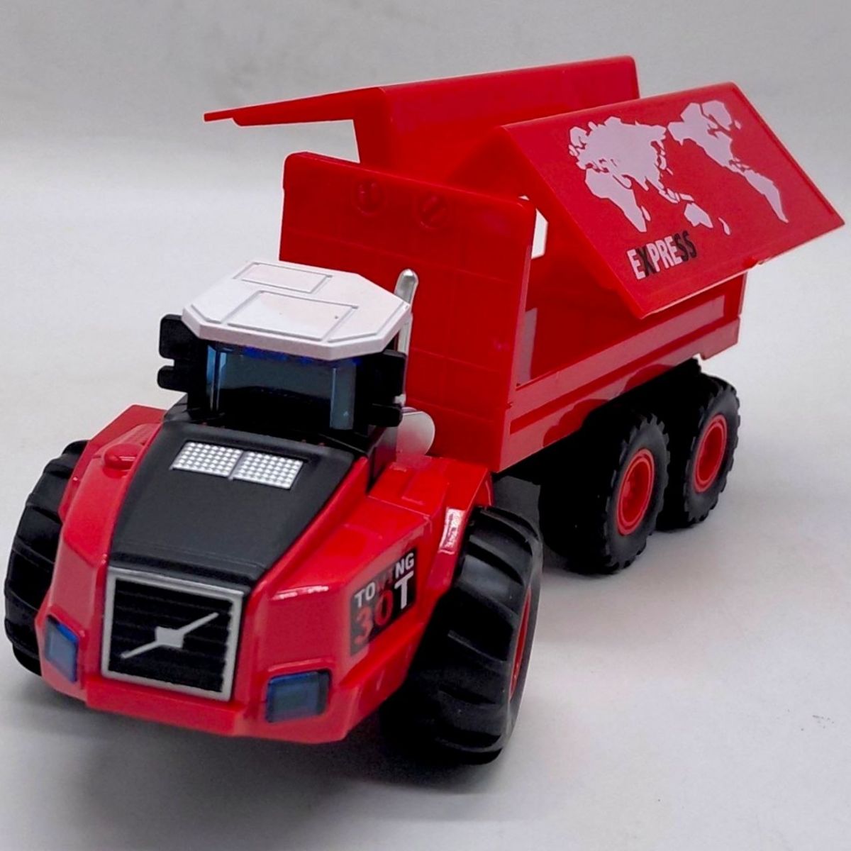 Трактор металлический инерционный YG Toys (КРАСНЫЙ)  фото 2