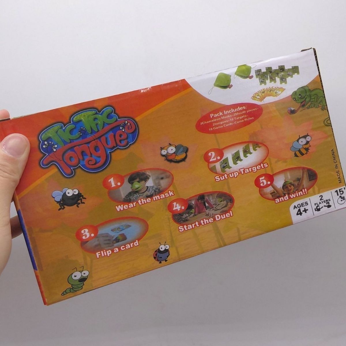 Настільна гра Tic Tac Tongue, (висувні язички, карти із завданнями)  фото 2