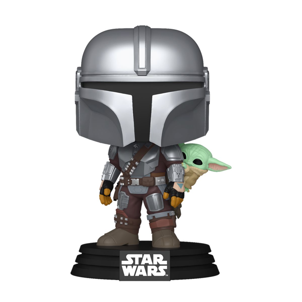 Игровая фигурка Funko POP! серии Мандалорец - Мандалорец с Грогу на спине  фото 2