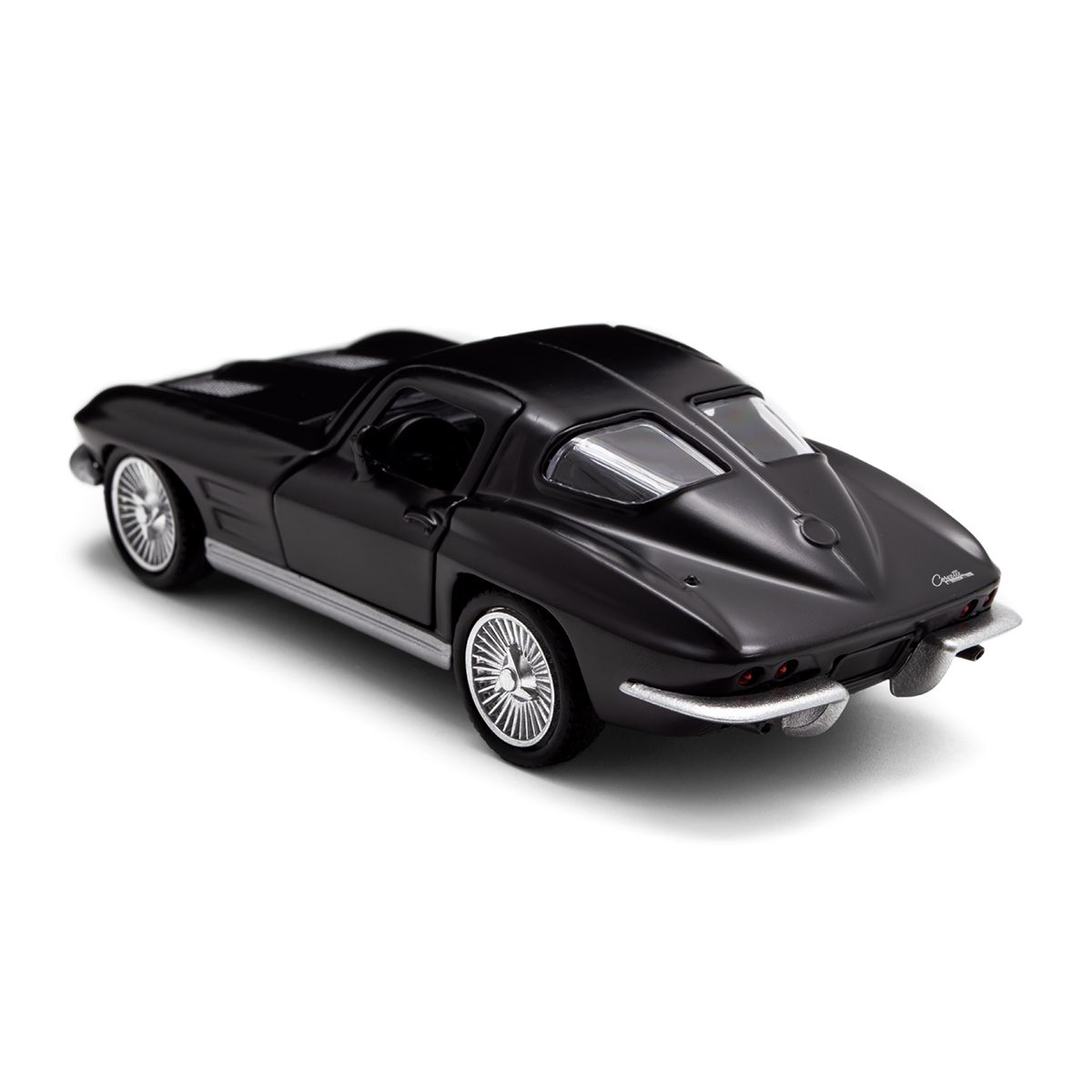 Автомодель - CHEVROLET CORVETTE SPLIT WINDOW 1963 (матовий чорний)  фото 2