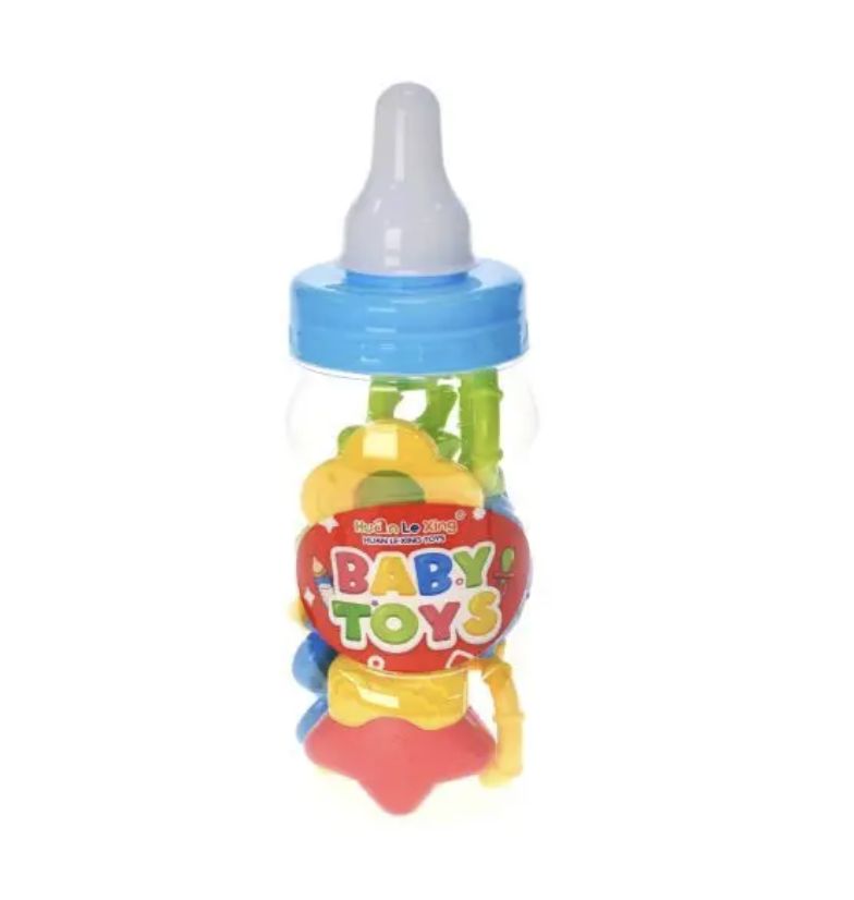 Набір брязкалець в колбі 26,5x10x10 см YG Toys (БЛАКИТНИЙ)  фото 2