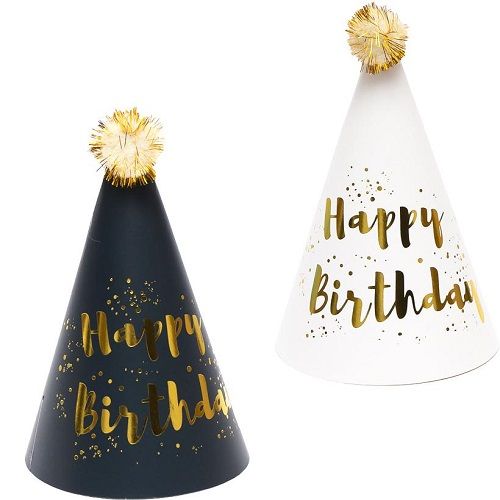 Ковпак дитячий Happy birthday (ЧОРНИЙ)  фото 2