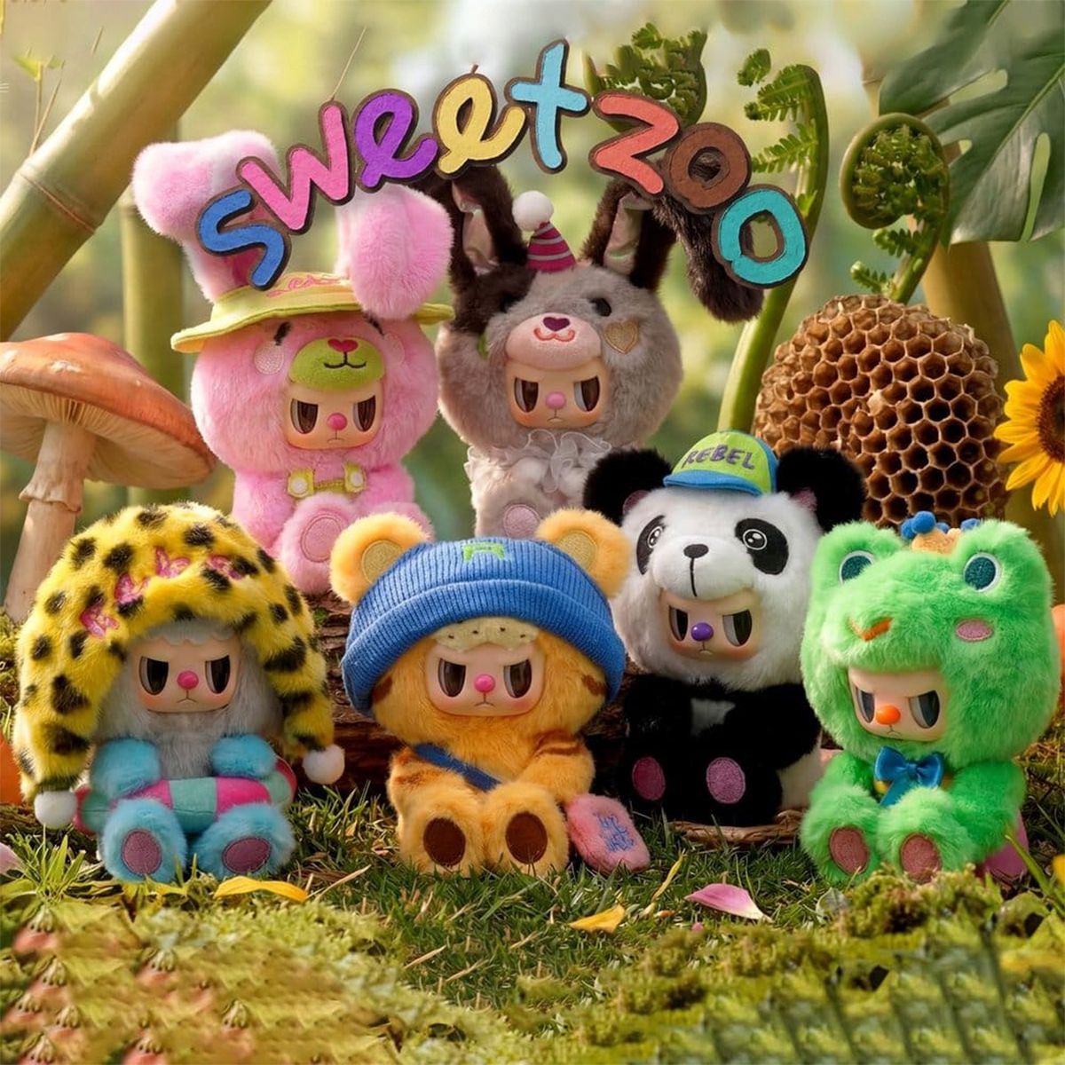 Колекційна м'яка іграшка з кільцем POP TOP Rebel Bear серії Sweet Zoo - Зоомалюки  фото 2