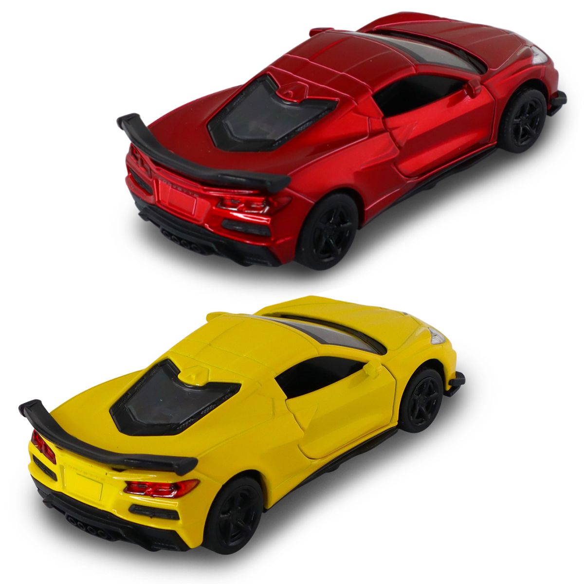 Автомодель – Chevrolet Corvette C8 Z06 2024 (желтый, красный)  фото 2