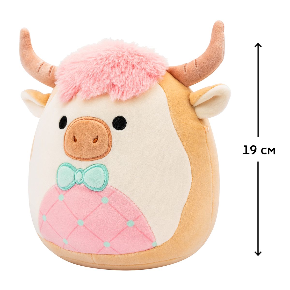Мягкая игрушка Squishmallows - Коровка Самсон (19 cm)  фото 2