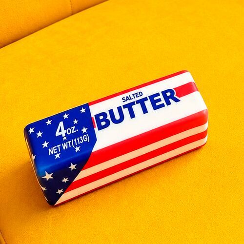 Сквіш-антистрес Масло (butter squishy) Америка 14 см (мікс кольорів)  фото 2