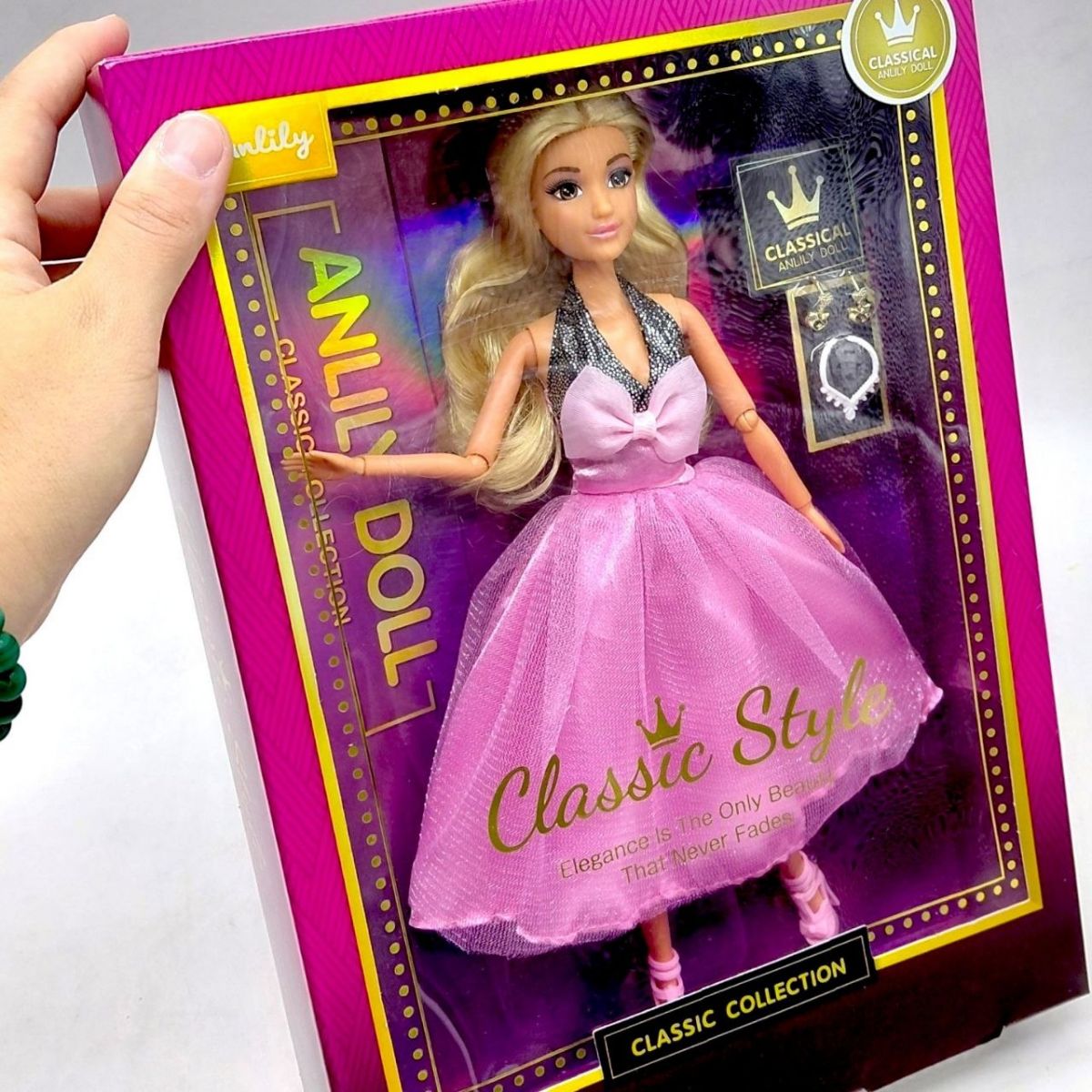 Лялька pink dress, серія classic "Anlily"  фото 2