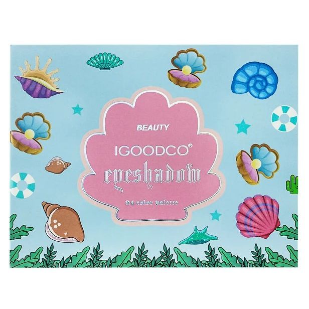 Косметика (палетка, тіні для повік, 24 цв, кисточка) короб.  16*13*1см  фото 2