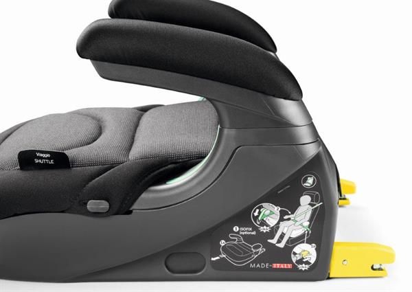 Автокрісло-бустер Peg-Perego Viaggio Shuttle Isofix, чорний  фото 2